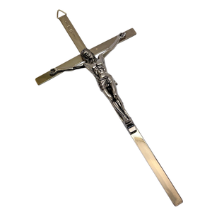 Haute réputation Immanuel Crucifix jésus suspendu décoration murale religieux inspirant chrétien produit fabriqué à la main INRI - Product Image 4