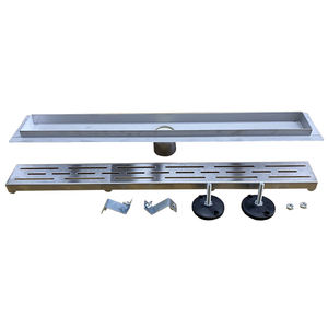 GUIDA Canal de douche linéaire en acier inoxydable 726028 Drain Rectangulaire Accessoires de salle de bain Plancher - Product Image 6