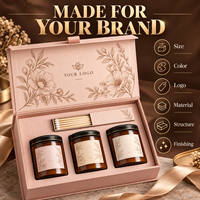 Boîtes cadeaux rigides magnétiques personnalisées de luxe, matériaux recyclés, doublure en éponge, laminage mat, gaufrage pour parfum, bougie, cosmétique