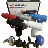 Pistolet de massage à écran tactile LCD, 6 têtes, pistolet de massage des fascias, sans fil, percussion profonde, relaxant musculaire, rechargeable par USB, portable, 6 vitesses