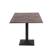 Vente en gros États-Unis Frêne Chêne Teck Bois Massif Mesa Commercial Moderne Dessus de table en bois dur pour Restaurant Café Bistro