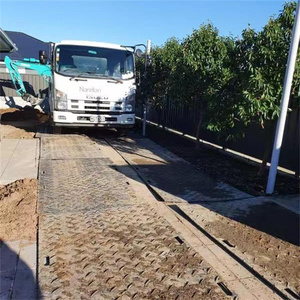 Alfombrilla de carretera temporal de plástico reutilizable de alta calidad, protección de suelo de superficie antideslizante para construcción, protección del césped y eventos - Product Image 1