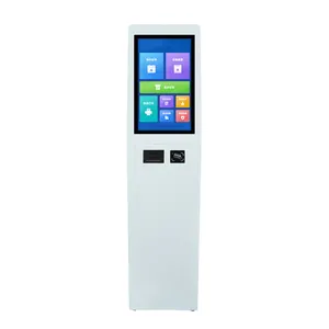 21.5 inch gắn kết tự dịch vụ đặt hàng kiosk thanh toán hóa đơn máy với máy in QR Scanner cho nhà hàng