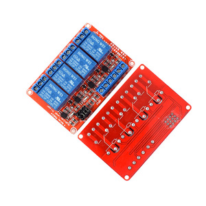 โมดูลรีเลย์ 4 ช่อง 12V ยี่ห้อ Hongwei บอร์ดขยายสัญญาณ High/Low Level Triggering บอร์ดพัฒนา - Product Image 1