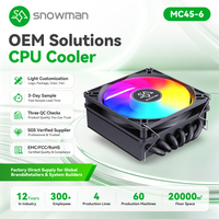 Refroidisseur Mini ITX 150W TDP 90mm ARGB à 6 caloducs compact pour distributeurs B2B avec 120 brevets, OEM, ODM, personnalisation de marque, prêt pour la vente en gros