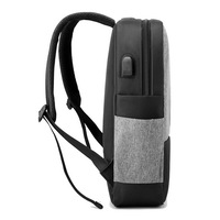 Sac à dos unisexe grande capacité trois pièces avec chargement USB, étanche, en polyester, à motifs, pour ordinateur portable, mode, étudiant, affaires