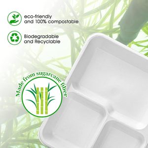 Envase de Papel Biodegradable y Ecológico para Alimentos, Caja de Comida para Llevar con Tapa - Product Image 4