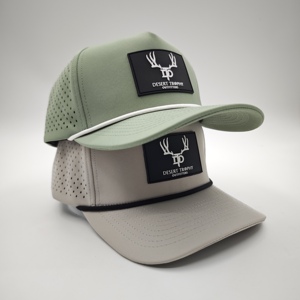 Casquette de baseball personnalisée à 5 panneaux avec logo en patch de caoutchouc, imperméable, perforations découpées au laser, réglable, motif Argyle Fruit, style Dad Hat - Product Image 5