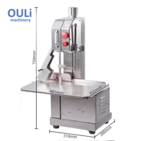 Machine de traitement de la viande commerciale automatique multifonctionnelle, scie à os, coupe-viande, fonctionnement facile, 220V, état neuf, pour les magasins alimentaires