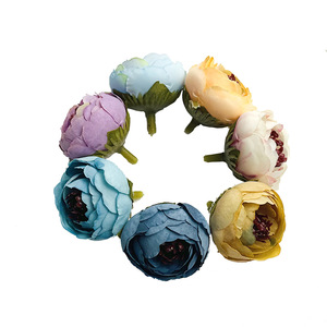 Capullos de Rosa Estilo Vintage con Hojas de 3.5cm de Diámetro, Horquillas para el Cabello con Flores DIY, Accesorios para Bodas, Decoraciones para el Hogar - Product Image 5