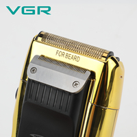 Machine à raser électrique professionnelle rechargeable Vgr V-332 Mini Metal Twin Blade pour hommes