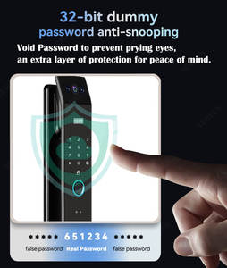 Tuya Wifi Biométrico 3D Reconocimiento facial Cerradura inteligente Huella digital Contraseña Electrónica Digital Cerradura inteligente Tarjeta de llave Cerradura inteligente - Product Image 5