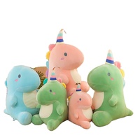 Jouets en peluche de dinosaure doux de haute qualité animaux en peluche de dessin animé en gros pour les cadeaux de vacances des enfants et les articles promotionnels