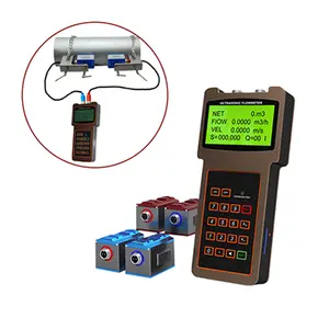 1.6mpa ultrasonic handheld liquid ultrasonic flow meter digital ultrasonic flow detector