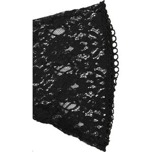 Blusa holgada de punto con encaje elegante para mujer, manga 3/4, color negro, talla S, para uso diario - Product Image 6