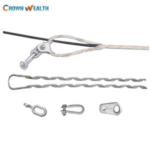 Câble à fibre optique impasse en acier galvanisé Suspension <span class=keywords><strong>Tension</strong></span> <span class=keywords><strong>Clamp</strong></span> préformé Guy Grip pour ADSS - Product Image 1