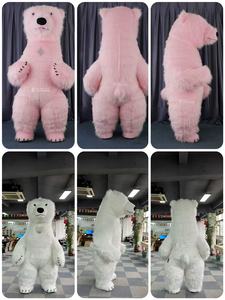 Costumi Gonfiabili di Alta Qualità da 2m/2.6m/3m di <span class=keywords><strong>Orso</strong></span> Polare e Panda Rosa, Costumi da Mascotte di <span class=keywords><strong>Orso</strong></span> Polare Cartoon per Feste - Product Image 4