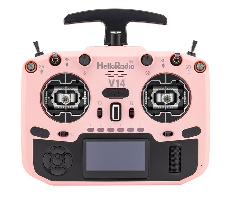 Extérieur rose clair, éléments décoratifs noirs