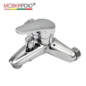 Grifos de baño y <span class=keywords><strong>ducha</strong></span> de un solo mango de cromo pulido Mezclador de agua fría y caliente con grifos de baño de núcleo de válvula de cerámica - Product Image 1