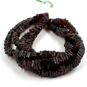 Natural Garnet Heishi Square 4 - 5 mm Approx / Square <b>beads</b> / <b>Red</b> Garnet <b>Beads</b> / <b>Red</b> Gemstone <b>Beads</b> / Garnet Choki - Product Image 1