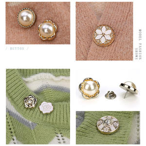 목 노출을 방지하기 위해 칼라로 제거 할 수있는 중국 매듭/개구리 단추가있는 아크릴 코트 스웨터 및 카디건 - Product Image 3