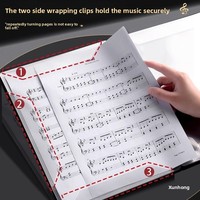 Carpeta para Partituras A4, Diseño Simple, Impermeable, Plegable, con Bolsillos para Partituras de Piano, Multifuncional, para Estudiantes, Venta al Por Mayor