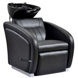 Chaise de lavage de cheveux classique avec bol, mobilier de massage confortable pour salon de coiffure, lit de lavage, salon de coiffure - Product Image 1