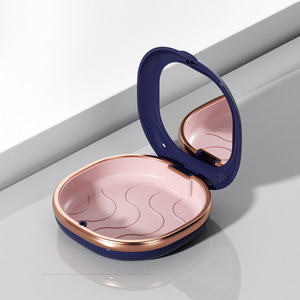 Boîte de nettoyage orthodontique portable en osier en fibre de plante, aluminium, métal, <span class=keywords><strong>porte</strong></span>-dents magnétique, boîte de rangement pour accolades - Product Image 3