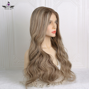 Perruques prêtes à porter sans colle couleur blond miel avec cheveux de bébé pour femmes, nœuds blanchis, perruque en cheveux humains - Product Image 4
