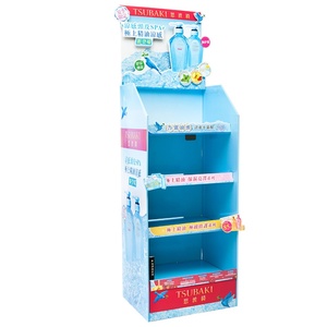 ชั้นวางสินค้าแบบตั้งพื้นพับได้ เป็นมิตรกับสิ่งแวดล้อม พร้อมโลโก้สั่งทำ สำหรับซูเปอร์มาร์เก็ตและร้านค้าปลีก ทำจากกระดาษแข็งรีไซเคิล - Product Image 4