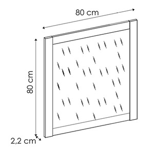 Juego de muebles de <span class=keywords><strong>baño</strong></span> independientes con efecto de roble de <span class=keywords><strong>80</strong></span> <span class=keywords><strong>CM</strong></span> con <span class=keywords><strong>espejo</strong></span> de tocador, gabinete enfermo y gabinete alto - Product Image 4