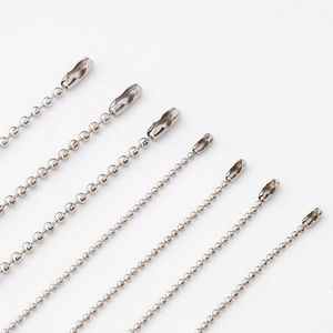 INTODIY in acciaio inossidabile connettori a catena a sfera 2.4mm catena a sfera per portachiavi fatto a mano connettore pendente - Product Image 3