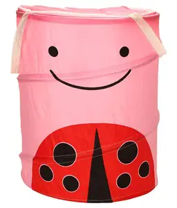 Saco de lavanderia personalizado Baby Polka Dot Lavanderia Cesta Armazenamento Lavagem Roupas Impressão Bag