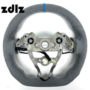 Volante de Cuero Personalizado en Gamuza Gris para <span class=keywords><strong>Hyundai</strong></span> I30N I20N ElantraN N-<span class=keywords><strong>line</strong></span> I30N, Accesorios Interiores para Auto - Product Image 6