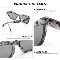Lunettes de soleil unisexes classiques tendance à motif léopard pour hommes et femmes, de marque OEM, de créateur, de luxe, de haute qualité