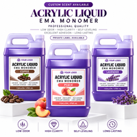 Fournitures de nail art en gros, échantillon gratuit, professionnel, utilisable toute l'année, monomère acrylique EMA 1 gallon