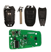 Llaves Inteligentes de Repuesto para C4L C-Elysee, Llaves de Vehículo con 3 Botones, Chipset ID46/4A, Control Remoto para Auto, 433.92MHz, Fabricante