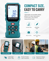Télémètre laser DERUIDA, télémètre 50M 70M 100M, télémètre laser électronique portable, règle de mesure de distance laser numérique