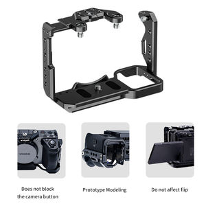 Kit de cage pour appareil photo en alliage d'aluminium avec poignée supérieure Rail NATO pour appareil photo <span class=keywords><strong>Sony</strong></span> <span class=keywords><strong>FX</strong></span> <span class=keywords><strong>3</strong></span> <span class=keywords><strong>FX</strong></span> 30 - Product Image 4