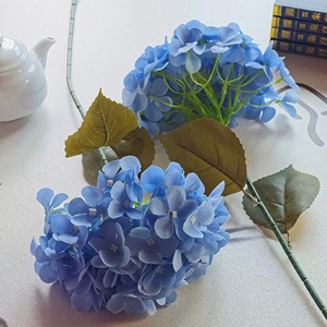 <span class=keywords><strong>Grand</strong></span> bouquet d'hortensias artificiels en soie bleu, <span class=keywords><strong>blanc</strong></span> et vert, style sucette, 90 pièces, pour décoration <span class=keywords><strong>de</strong></span> maison, mariage, allées et murs - Product Image 5