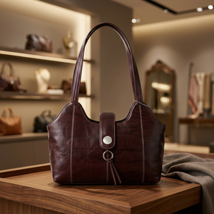 BS INTERNATIONAL Pochette de voyage légère et étanche en cuir véritable fait main de luxe pour femme avec fermeture éclair - Product Image 3