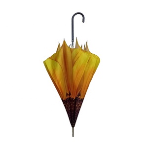 Hoa hình dạng cạnh móc xử lý thẳng phụ nữ hướng dương ô - Product Image 5