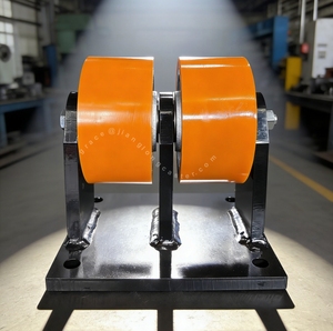 Ruedas Industriales Super Resistentes <span class=keywords><strong>de</strong></span> 6, 8, 10 <span class=keywords><strong>y</strong></span> 12 Pulgadas, <span class=keywords><strong>de</strong></span> Poliuretano sobre Hierro Fundido, Ruedas Giratorias Dobles, Personalizables - Product Image 4