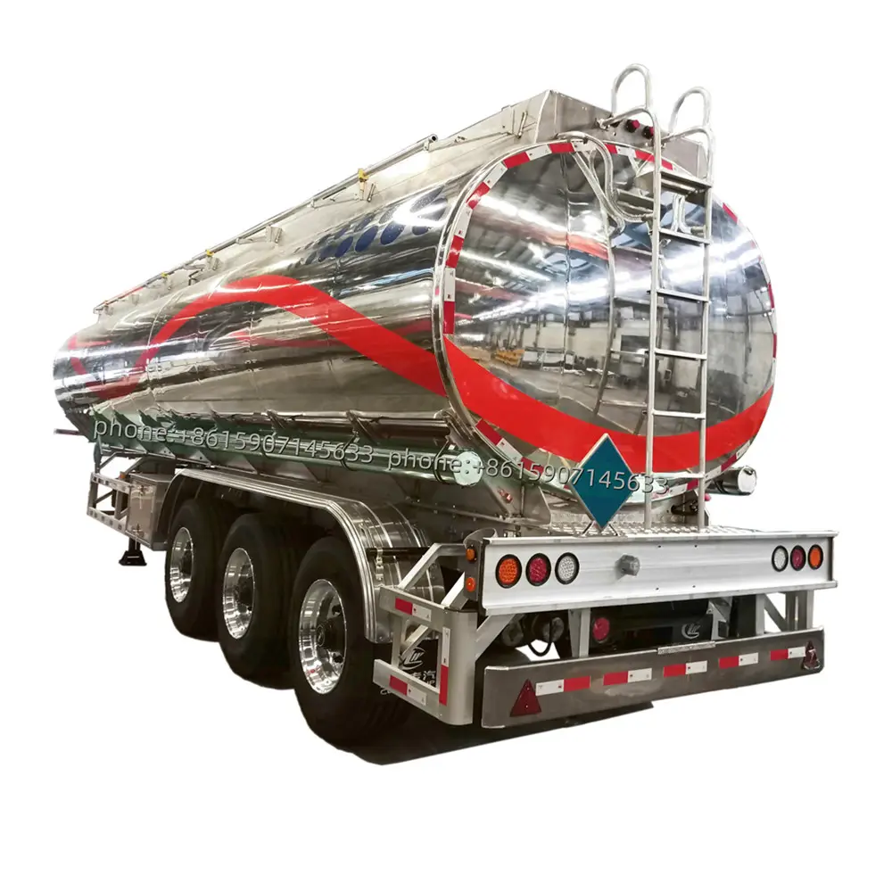 Aluminium 42000 Liter Wasser/Milch/Öl Tank Sattel auflieger, Kraftstoff tanker Anhänger zum Verkauf Hot Sale Edelstahl LKW Anhänger 40T