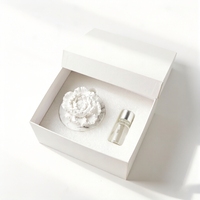 Vente en gros de parfum céramique fleur de pivoine arôme plâtre désodorisant fait à la main en porcelaine parfum de maison huile essentielle diffuseur de roseau
