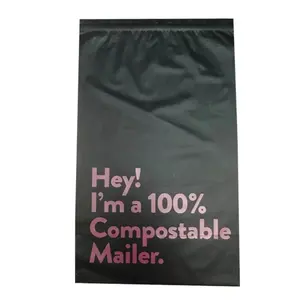 कम MOQ कस्टम लोगो Biodegradable खाद डाक Satchels प्लास्टिक लिफाफे शिपिंग कूरियर पाली मेलर मेलिंग बैग