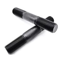 Double Head Carbon Steel M14 M16 M20 M24 M30 Threaded Rods DIN975 Metric 8.8 10.9 12.9 Left Hand Black Galvanized Zinc