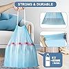 4 Gallon Trash Bags Drawstring Strong Small Garbage Bags, Unscented Trash Can Liners for Bathroom Restroom Office <b>Kitchen</b>, Blue - Product Image 2