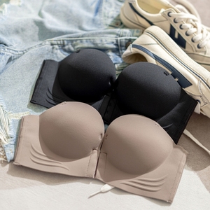 <span class=keywords><strong>Reggiseno</strong></span> <span class=keywords><strong>mezza</strong></span> <span class=keywords><strong>coppa</strong></span> senza spalline per il Comfort di tutti i giorni con cintura stretta staccabile in maglia e senza tracce di dimensioni senza anello in acciaio richiesto - Product Image 3
