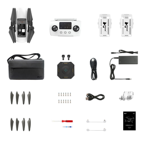 HUBSAN ACE 2 GPSRCドローン2PCSバッテリーバッグプロフェッショナルドローンインチ20MPカメラ53min飛行時間16KMFPV長距離 - Product Image 1